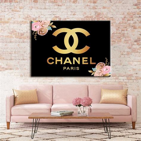 vintage chanel wall decor